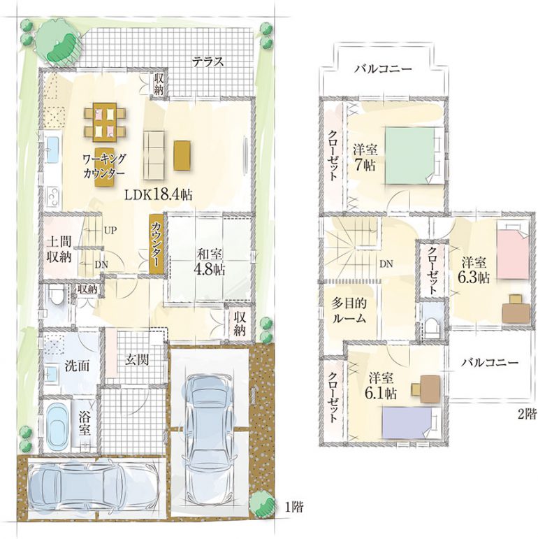 家事動線がいい 家事ラク間取り実例集 ゆめすみか 大阪府堺市の注文住宅 家事動線がいい 家事ラク間取り実例集 ゆめすみか 大阪府堺市の注文住宅