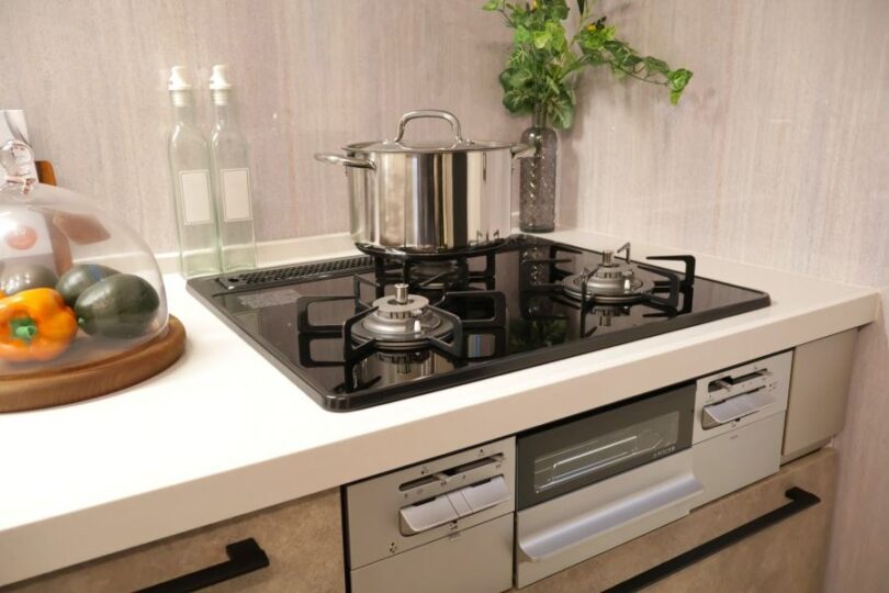 キッチンのガスコンロ